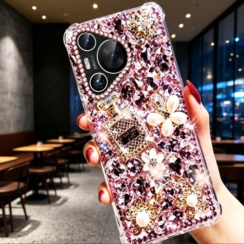 秋冬高奢镶钻适用华为P70手机壳女款pura90满钻P50Pocket新款P60Pro新品P70Pro+/2026年pura80ultra小众