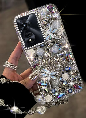 2026卡通镶钻适用redmiOPPOA97 5G手机壳女款A1新品A57 全包A6max水钻A3iplus高级感A96网红A3x外壳A55 防摔