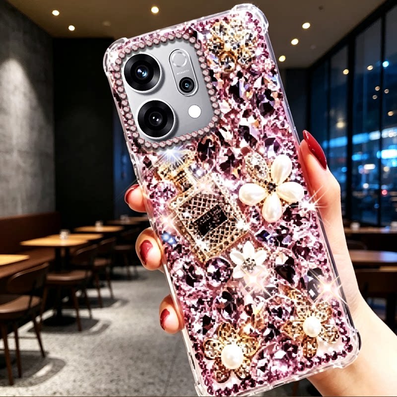 秋冬高奢镶钻适用OPPOReno14手机壳女款12小众10+防摔2Z外壳 6 +新品6 /2026年4全包15闪钻8水钻15保护套 5 +