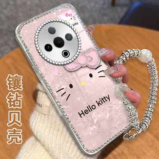 Y200GT全包T2X网红VivoX30女款 水钻镶钻贝壳纹适用vivoY300手机壳高级感Y55s防摔VivoX23保护套Y33t新款 nex3s