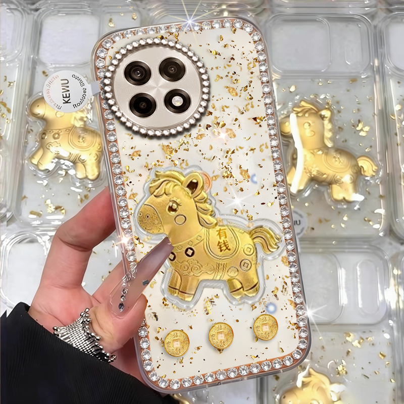 2026马年新款金箔，高端镶钻，仙女必备