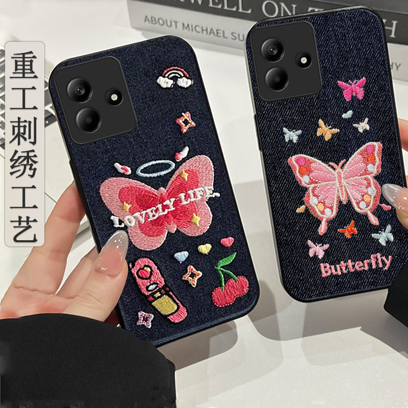 2026新款秋冬牛仔刺绣，不脱丝，不掉色