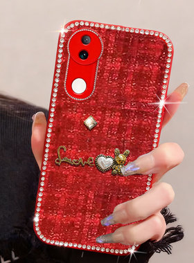 马年红色新年款适用vivoS20手机壳/2026年T1x全包S7e新品S10防摔S5高端V27小香风S50mini喜庆S18本命年S1外壳