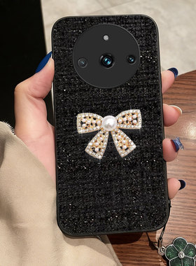 红色喜庆布艺适用realme真我11手机壳保护套10+冬天realme 真我Q2防摔V11外壳12X/2026年NEO2结婚Q3i名媛 5G