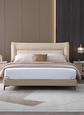 全友家居门店款 93537AB 软包1.5/1.8米双人加长高箱储物婚皮艺床