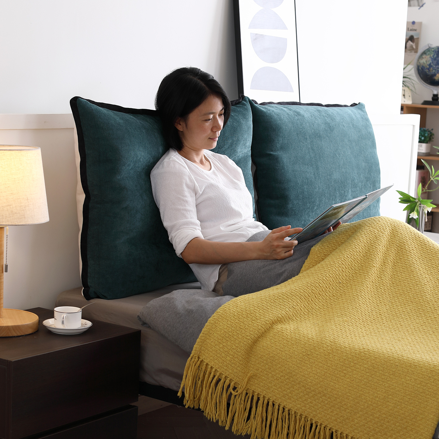 得客乐床头软包靠背床上靠背垫