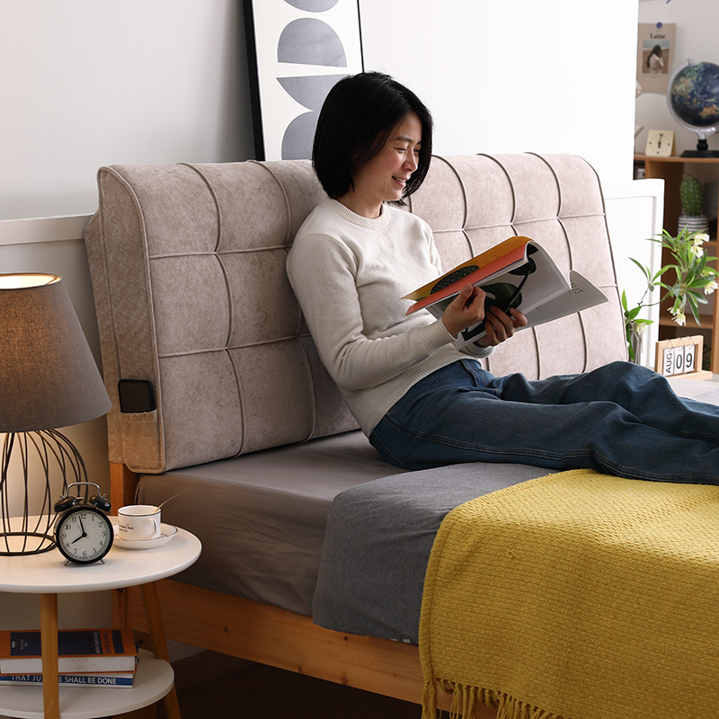 得客乐床头软包靠背床上靠背枕