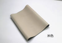Genuine cowhide leather, light brown genuine leather, textured sofa, seat, headboard, refurbished soft upholstered genuine leather cushion, leather fabric thumbnail 2
