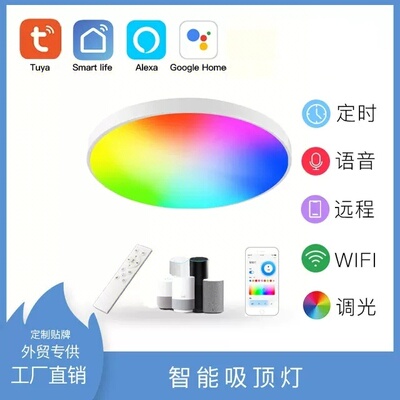 涂鸦智能led吸顶灯wifi语音远程