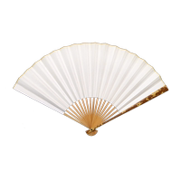 斑竹天然老料孤品宣紙文玩扇子