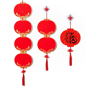 燃灯新款福卡灯笼红纸福字硬卡空白写福字的卡纸宣纸挂件对联专用纸春联纸自写斗方挂件书法创意新年挂饰