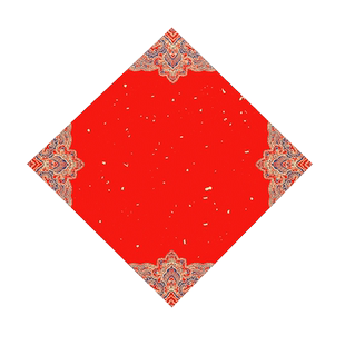 燃灯迷你福字小斗方手写福字空白春字纸可拼接对联纸小庙宇小型建筑狗猫窝春联纸婚庆乔迁新年家用布置红纸