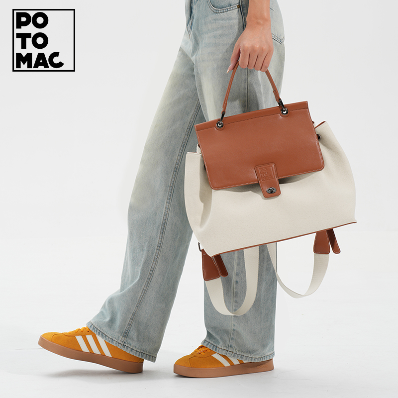 potomac日常通勤女双肩包帆布