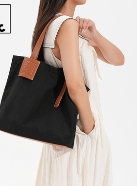 potomac水洗尼龙托特包单肩上班通勤大容量子母包学生电脑包女