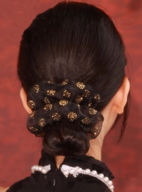 秋意大肠发圈女2025新款优雅黑色头绳蓬松扎发橡皮筋头花头饰发饰