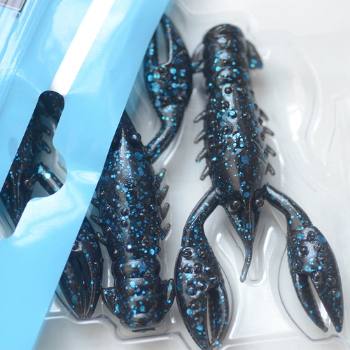 Американская импортная рыболовная группа Zman Nedne Floating Shrimp Soft Bait мягкая приманка черная яма Trd Hogz/Crawz