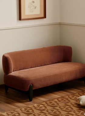 作壳ZOK 暖阳双人沙发  现代简约布艺法式复古客厅家用小户型直排