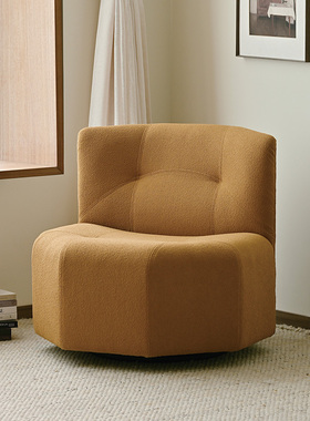 ZOK作壳|丹麦设计|单人沙发椅北欧极简休闲卧室懒人沙发中古布艺