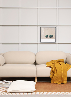 ZOK |时岛沙发|北欧简约风防水沙发三人现代极简客厅小户型易打理