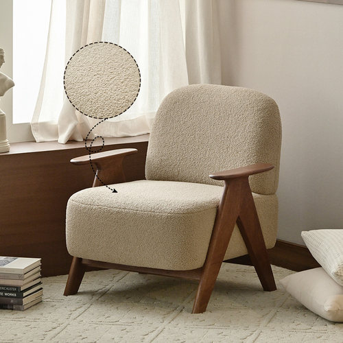 作壳ZOK|丹麦设计|中古风沙发椅复古单人沙发简约现代阳台休闲椅