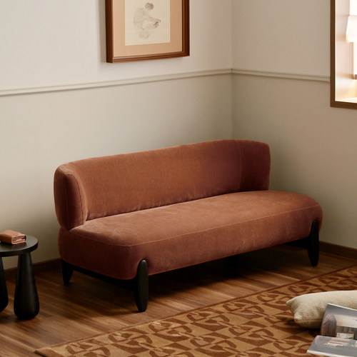 作壳ZOK 暖阳双人沙发  现代简约布艺法式复古客厅家用小户型直排