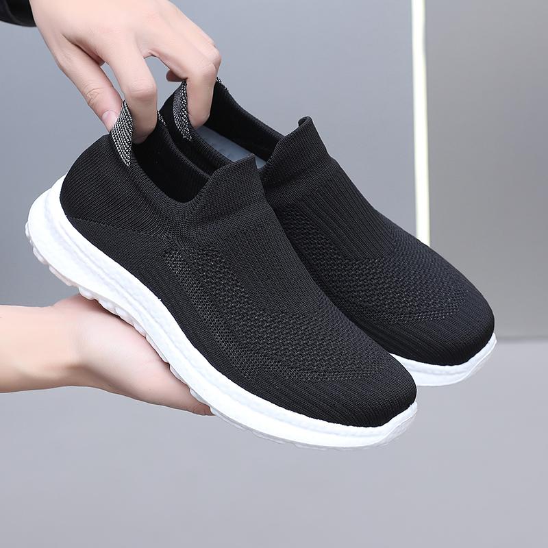 老北京布鞋一脚蹬透气防滑网面鞋