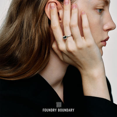 【FOUNDRY BOUNDARY】hug 2025秋冬新款单只小冰川戒指