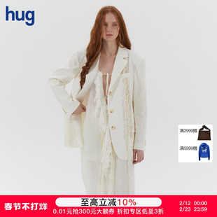 【ASSIGNMENTS】hug 2025春夏新款亚麻西装外套