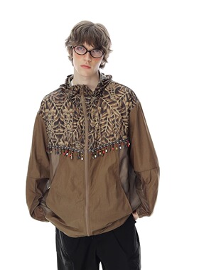 Florki Blur*25SS小众潮牌冰丝拼接防晒衣情侣薄款户外宽宽松外套