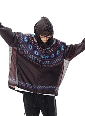 Florki Blur*25SS美式潮牌情侣款防紫外线冰丝防晒服费尔岛外套