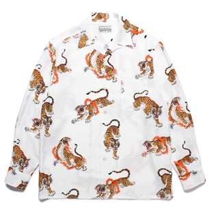 TIM LEHI 衬衫 MARIA 长袖 老虎夏威夷男女情侣薄款 WACKO 25SS