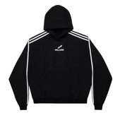 WE11DONE 百搭连帽卫衣 潮牌三道杠小众设计情侣款 TRACK 25AW美式