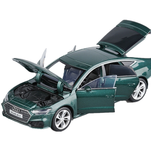 JK1/32奥迪A6 A7 A4六开门合金车模转向避震声光金属汽车模型玩具