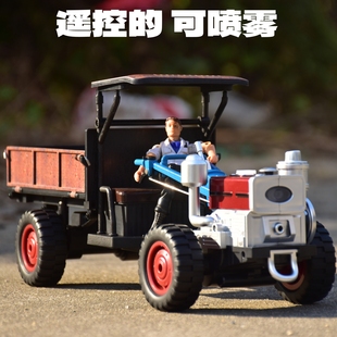 JJRC遥控手扶拖拉机C8836全比例四驱仿真拖拉机儿童RC喷雾玩具车