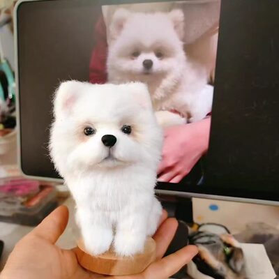纯手工还原宠物定制礼物成品羊毛毡公仔纪念玩偶猫猫咪相框戳戳乐