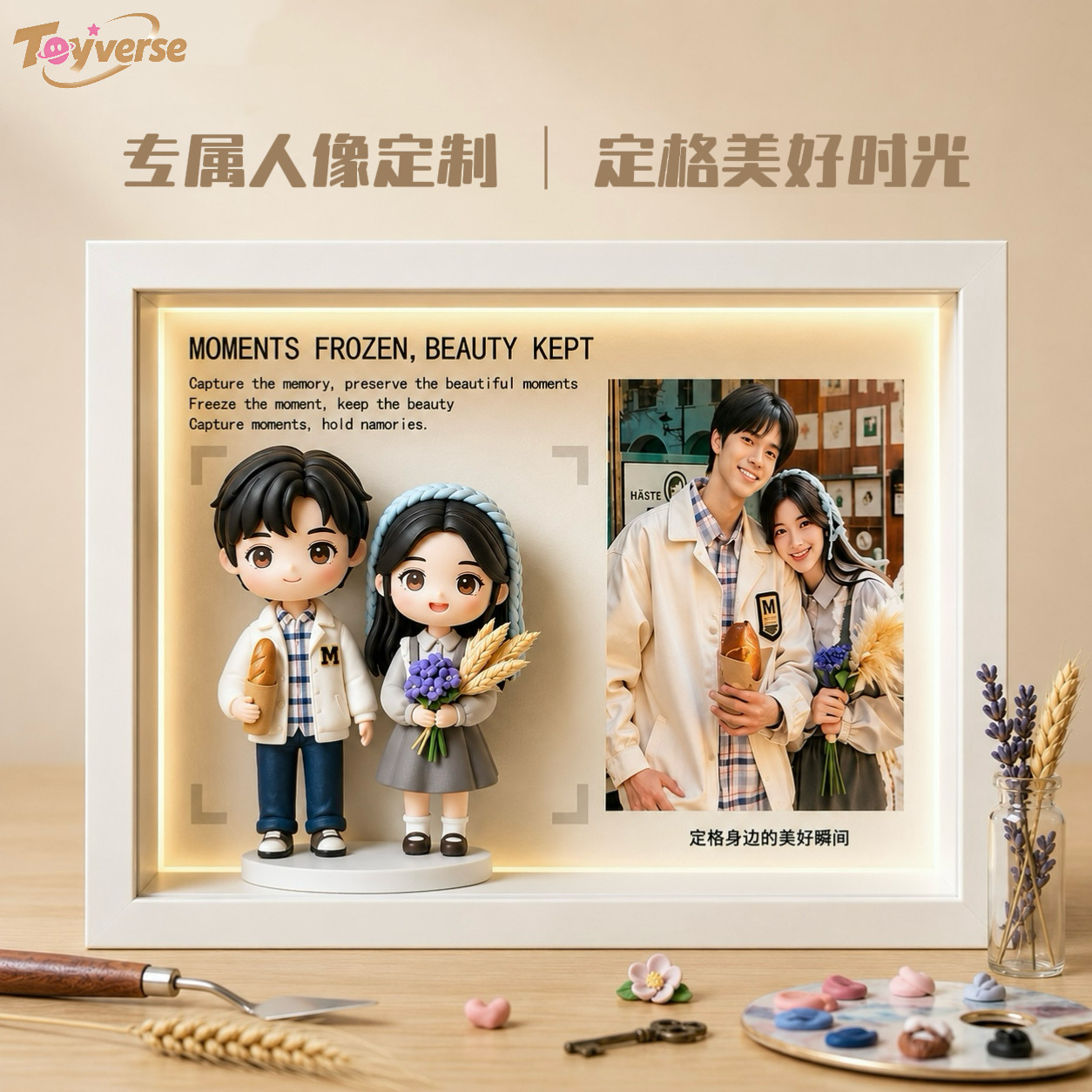 真人手办定制Q版3D打印人偶摆件盲盒 朋友情侣生日纪念七夕礼物图片