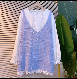 春新款韩系简约百搭减龄宽松遮肉马甲显瘦时装气质上衣大码吊带