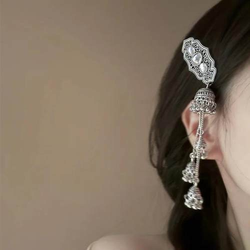 蒙古少女流苏发夹复古侧边发边夹