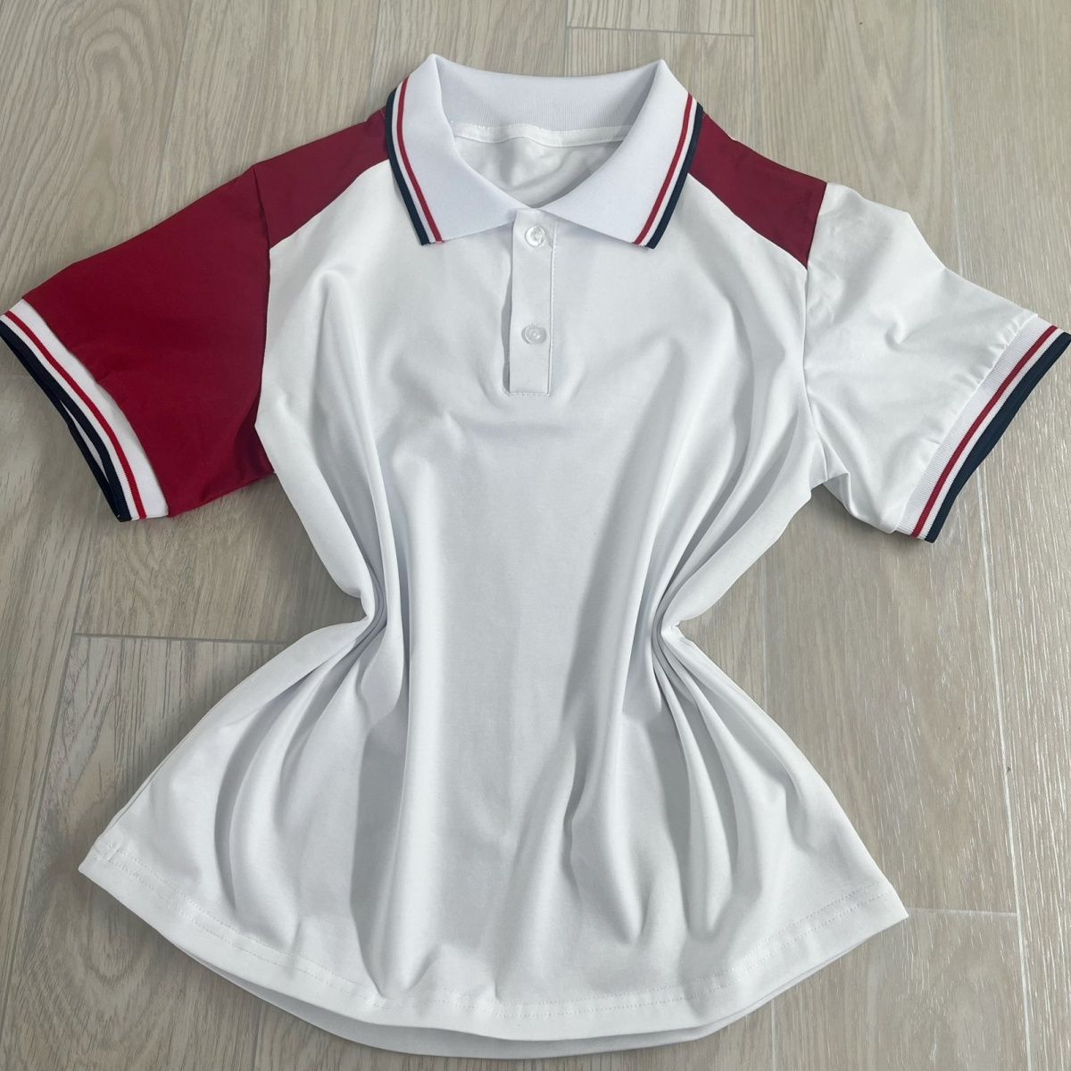 学生校服夏莱卡棉翻领POLO衫