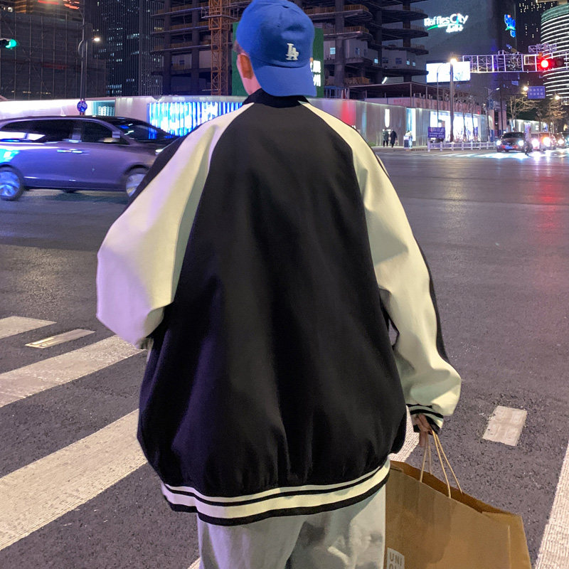 2025春季新款夹克男装宽松休闲百搭学生韩版外套J216P90,男装夹克,电商A157