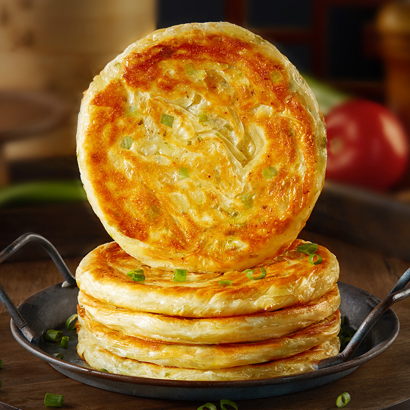 三全葱油饼老上海风味速冻煎饼半成品速食美味早餐早点正品