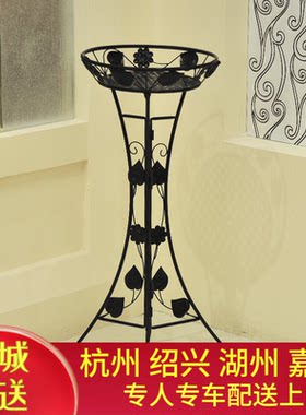 植恋园艺 铁艺花架绿萝花架白色黑色青铜色花架古典欧式花架杭州