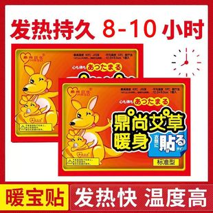 鼎尚日化暖身贴暖宝宝贴大号暖贴自发热贴袋鼠100片艾草持久发热