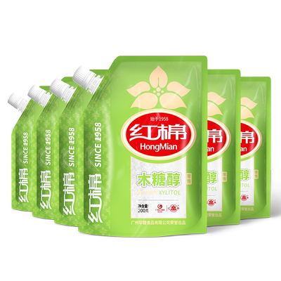 红棉6袋装木糖醇代糖食用甜味剂