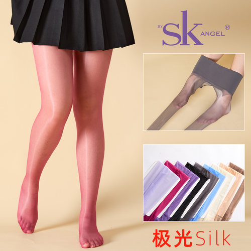 难得的加大版极光马油打底裤女袜