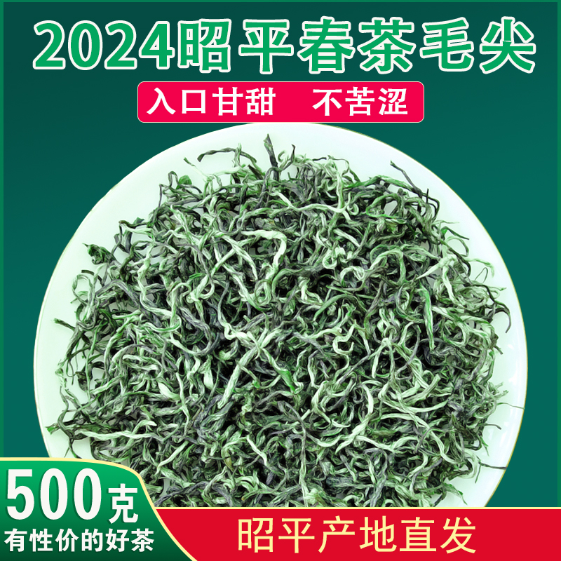 2024年头采新茶毛尖春茶广西昭平早春茶浓香明前茶叶散装500克