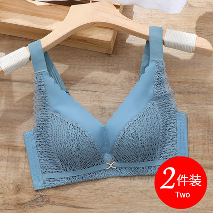 春秋内衣女士文胸聚拢小胸罩无钢圈收副乳防下垂2024新款爆款加厚