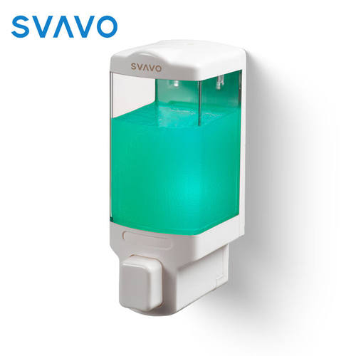 瑞沃（SVAVO）手按皂液器壁挂式免打孔洗手液盒商用卫生间洗手机