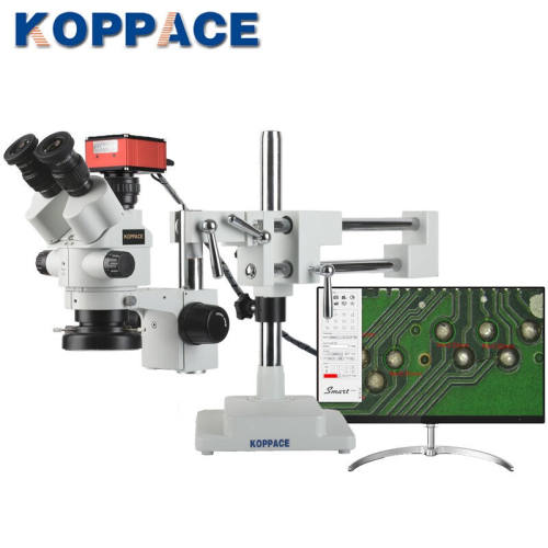 KOPPACE4K高清830万像素立体测量显微镜3.5X-180X双臂支架可拍照