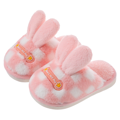 童年萌娃冬季卡通可爱儿童棉拖鞋